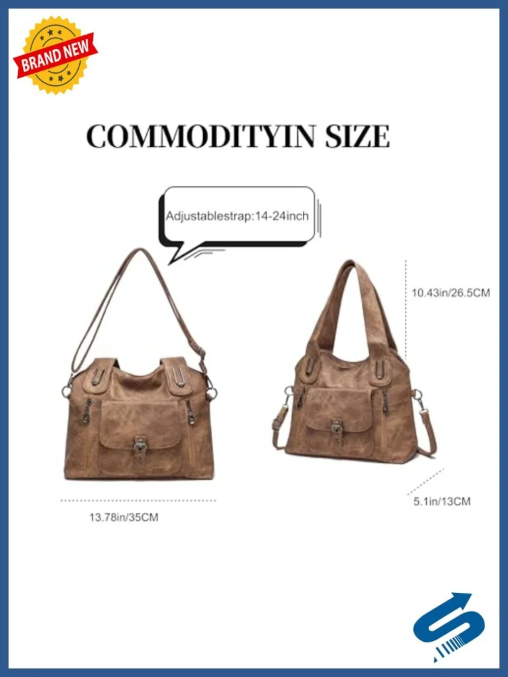 Vintage Crossbody Bag Women Large Washed Shoulder Slouchy Y2K Studded Tote Faux